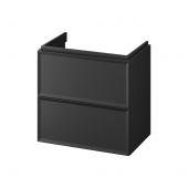 Cersanit Milagros S590100 szafka 59.4x37.4x55.1 cm podumywalkowa wisząca czarna
