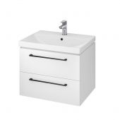 Cersanit Gala S801369 umywalka z szafką i uchwytami 60 cm białą