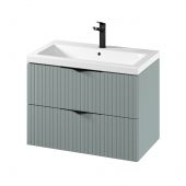 Cersanit Tirso S801540 umywalka z szafką 80 cm zieloną