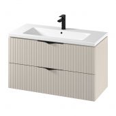 Cersanit Tirso S801548 umywalka z szafką 100 cm beżową