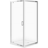 Cersanit Arteco S157010 kabina prysznicowa 90x90 cm kwadratowa chrom połysk/szkło przezroczyste