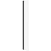 Cersanit Mille S161011 ścianka prysznicowa walk-in 30 cm czarny mat/szkło przezroczyste