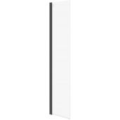 Cersanit Mille S161012 ścianka prysznicowa walk-in 50 cm czarny mat/szkło przezroczyste
