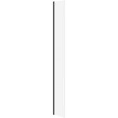 Cersanit Mille S161015 ścianka prysznicowa walk-in 30 cm czarny mat/szkło przezroczyste