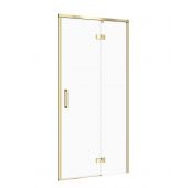 Cersanit Larga S164062 drzwi prysznicowe 90 cm uchylne złoty mat/szkło przezroczyste