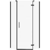 Cersanit City S584082 kabina prysznicowa 90x90 cm czarny mat/szkło przezroczyste
