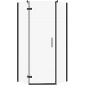 Cersanit City S584083 kabina prysznicowa 90x90 cm czarny mat/szkło przezroczyste