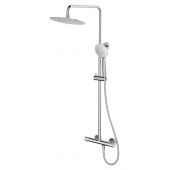 Cersanit Zen S951782 zestaw prysznicowy ścienny termostatyczny z deszczownicą chrom