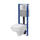 Cersanit Colour S701768 zestaw stelaż z miską, deską i przyciskiem