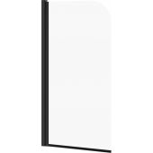 Cersanit Easy S1037001 parawan nawannowy 70 cm 1-częściowy czarny mat/szkło przezroczyste