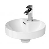 Cersanit Crea K114002 umywalka 37.5x37.5 cm okrągła wpuszczana biała