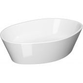Cersanit City K35046 umywalka 52.5x35 cm owalna nablatowa biała