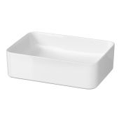 Cersanit Crea K114001ECO umywalka 49.5x34.5 cm prostokątna nablatowa biała