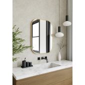 Dubiel Vitrum Luis Gold 5905241013152 lustro 40x60 cm owalne złoty