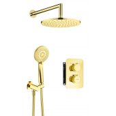 Deante Arnika BXYZGEBT zestaw prysznicowy podtynkowy z deszczownicą złoty