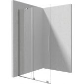 Deante Prizma KTJF32R ścianka prysznicowa walk-in 120 cm szczotkowany/szkło przezroczyste