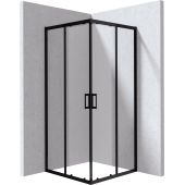 Deante Funkia Evo KYCN099P kabina prysznicowa 90x90 cm kwadratowa czarny mat/szkło przezroczyste