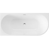 Deante Silia KDS016L wanna przyścienna 160x75 cm okrągła biała