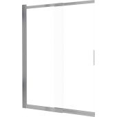 Deante Prizma KTJF73R parawan nawannowy 98.1 cm 2-częściowy szczotkowany/szkło przezroczyste