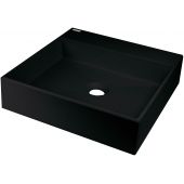 Deante Correo CQRNU4S umywalka 40x40 cm kwadratowa nablatowa czarna