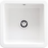 Deante Lumi ZCU610B zlewozmywak ceramiczny 45.7x45.7 cm biały