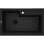 Deante Eridan ZQEG10B zlewozmywak granitowy 80x50 cm szary/grafitowy/onyx