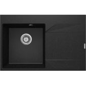 Deante Evora ZQJ211P zlewozmywak granitowy 76x50 cm szary/grafitowy/onyx