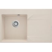 Deante Evora ZQJ511P zlewozmywak granitowy 76x50 cm beżowy