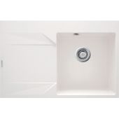 Deante Evora ZQJA11L zlewozmywak granitowy 76x50 cm biały