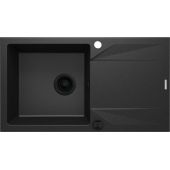 Deante Evora ZQJG113 zlewozmywak granitowy 78x44 cm szary/grafitowy/onyx