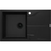 Deante Andante ZQNN113 zlewozmywak granitowy 78x49 cm czarny