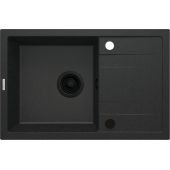Deante Corio ZRCG113 zlewozmywak granitowy 67x44 cm szary/grafitowy/onyx