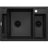Deante Magnetic ZRMG503 zlewozmywak granitowy 69x50 cm czarny