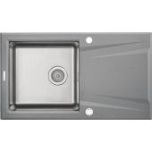 Deante Prime ZSRS113 zlewozmywak granitowo-stalowy 86x50 cm szary/grafitowy/onyx