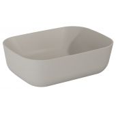 Elita Reni RE040460037020 umywalka 45x32.5 cm prostokątna nablatowa brąz/beż
