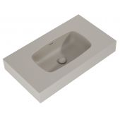 Elita Dimple RE040800027020 umywalka 80.6x46 cm prostokątna ścienna brąz/beż