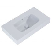 Elita Dimple RE040800027040 umywalka 80.6x46 cm prostokątna ścienna szary/kamień