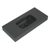 Elita Dimple RE041000026010 umywalka 100.8x46 cm prostokątna ścienna antracyt