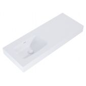 Elita Dimple RE041201025290 umywalka 121x46 cm prostokątna ścienna biała