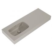 Elita Dimple RE041201027020 umywalka 121x46 cm prostokątna ścienna brąz/beż