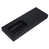 Elita Dimple RE041201027160 umywalka 121x46 cm prostokątna ścienna czarna