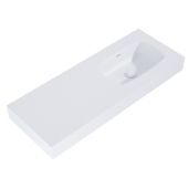 Elita Dimple RE041202025290 umywalka 121x46 cm prostokątna ścienna biała