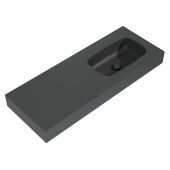 Elita Dimple RE041202026010 umywalka 121x46 cm prostokątna ścienna antracyt