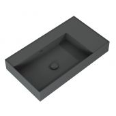 Elita Level RE041461176010 umywalka 80.5x45.5 cm prostokątna ścienna antracyt
