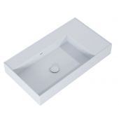 Elita Level RE041461177040 umywalka 80.5x45.5 cm prostokątna ścienna szary/kamień