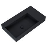 Elita Level RE041461177160 umywalka 80.5x45.5 cm prostokątna ścienna czarna