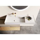 Elita Level RE041461185290 umywalka 100.5x45.5 cm prostokątna ścienna biała