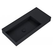 Elita Level RE041461187160 umywalka 100.5x45.5 cm prostokątna ścienna czarna