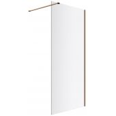 Excellent Vidoq KAEX1506900LPCB ścianka prysznicowa walk-in 90 cm miedź szczotkowany/szkło przezroczyste