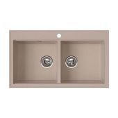Ferro Stampo DRGS25086SA zlewozmywak granitowy 86x50 cm beżowy